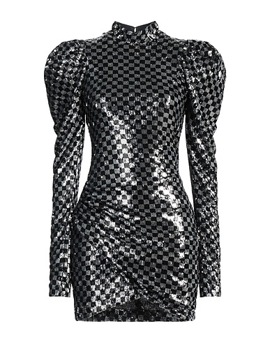 ANIYE RECORDS Short dress Black 82% Polyester, 18% Elastane, Polyamide