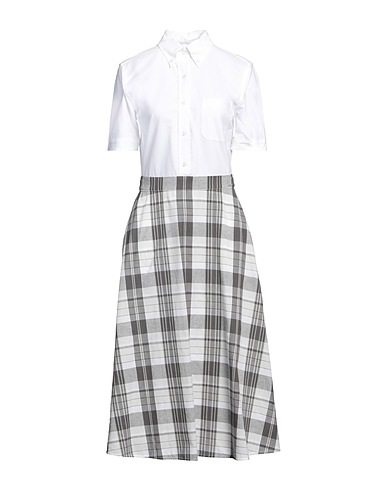 THOM BROWNE Midi dress White 100% Cotton