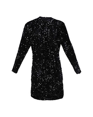 VERO MODA Short dress Black 98% Polyester, 2% Elastane