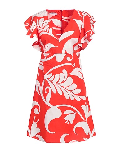 BARBA Napoli Short dress Red 100% Cotton