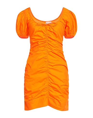 GANNI Short dress Orange 100% Organic cotton
