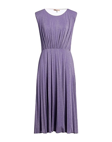 KOCCA Midi-Kleid Lila 62% Viskose, 16% Polyamid, 16% Polyester, 6% Elastan