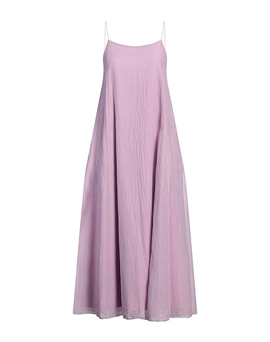 POMANDÈRE Long dress Lilac 70% Cotton, 30% Silk