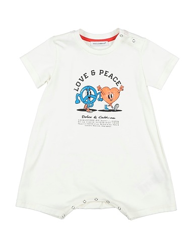 DOLCE&GABBANA Baby jumpsuit Ivory 100% Cotton