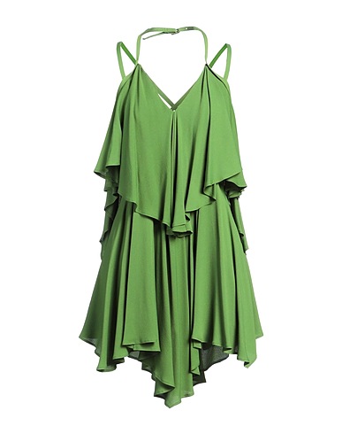 DONDUP Short dress Military green 57% Acetate, 43% Silk
