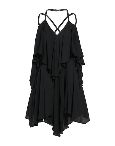 DONDUP Kurzes Kleid Schwarz 57% Acetat, 43% Seide