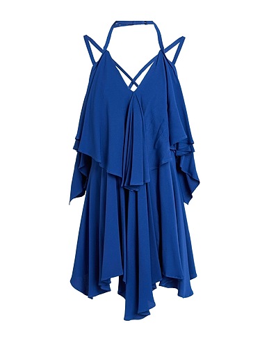 DONDUP Elegant dress Navy blue 57% Acetate, 43% Silk