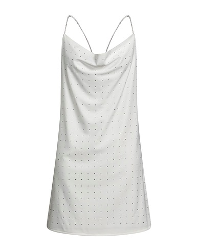 LE VOLIÈRE Vestito corto Bianco 60% Poliestere, 40% Elastan
