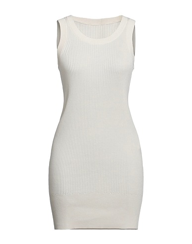 SACAI Vestito corto Avorio 70% Cotone, 30% Seta