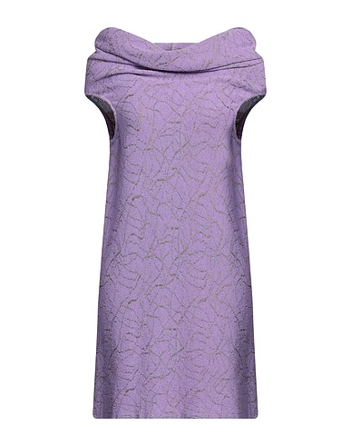 VITELLI Short dress Lilac 50% Viscose, 50% Cotton
