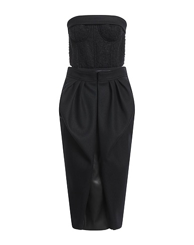 MAISON MARGIELA Elegant dress Black 100% Wool, Mohair wool, Virgin Wool, Polyamide, Polyester