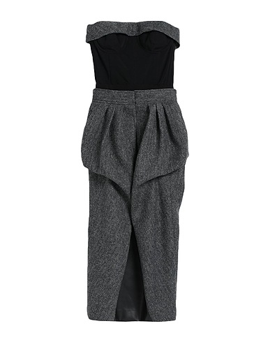 MAISON MARGIELA エレガントドレス ブラック ウール 100%