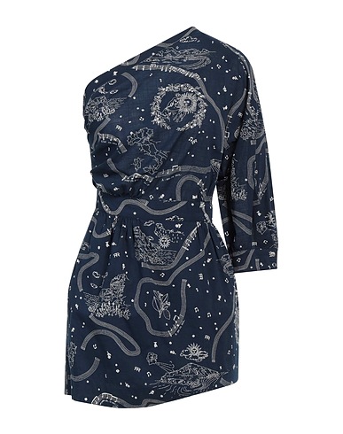 ROSEANNA One-shoulder dress Midnight blue 100% Cotton