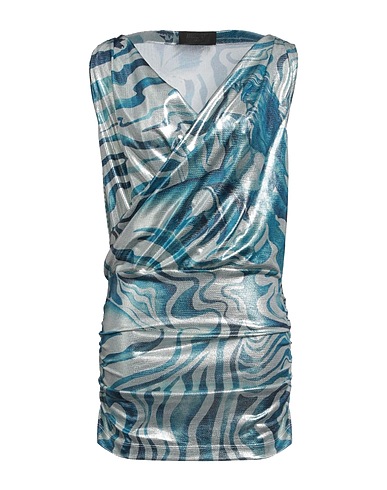 ALBERTA FERRETTI Vestito corto Celeste 94% Poliestere, 6% Elastan