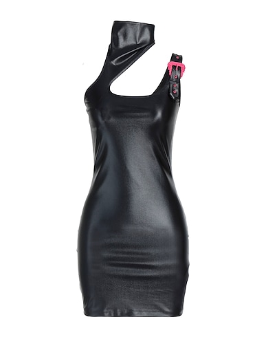 VERSACE JEANS COUTURE Vestito corto Nero 79% Poliammide, 21% Elastan