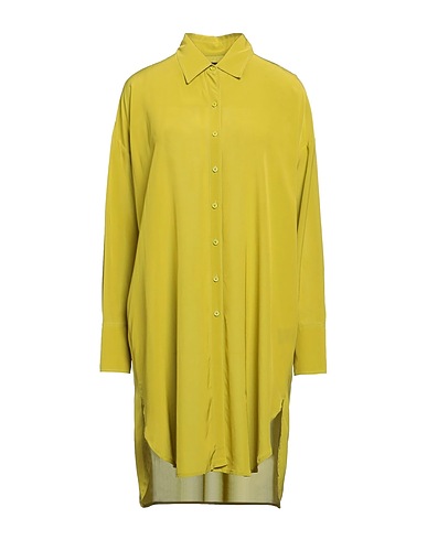 FISICO Shirt dress Lime green 100% Viscose