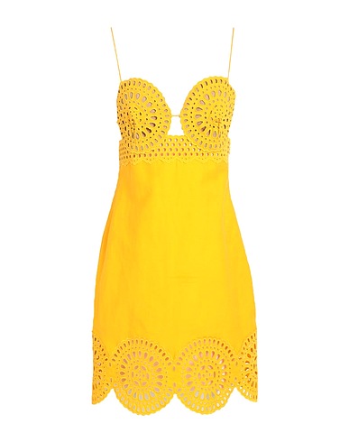 STELLA McCARTNEY Short dress Marigold 49% Linen, 40% Cotton, 11% Polyamide