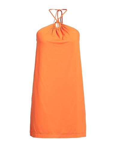 FISICO Short dress Orange 86% Polyamide, 14% Elastane