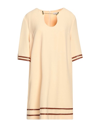 SIMONA CORSELLINI Short dress Ivory 94% Polyester, 6% Elastane