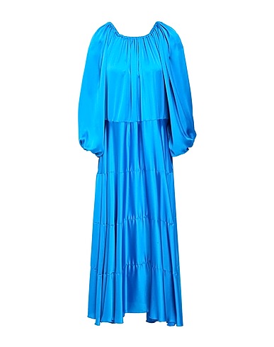 SIMONA CORSELLINI Long dress Azure 100% Polyester