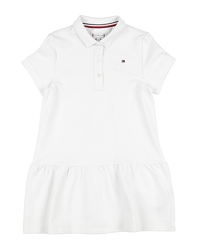 TOMMY HILFIGER Vestido Blanco 96% Algodón, 4% Elastán