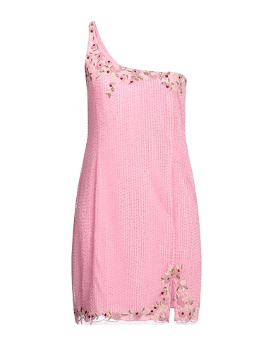 BLUMARINE Short dress Pink 100% Polyamide, Glass, Viscose