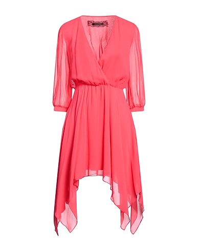 PATRIZIA PEPE SERA Short dress Coral 100% Viscose