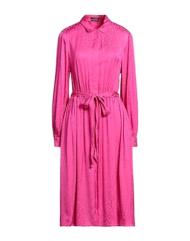 MAISON SCOTCH Midi dress Fuchsia 100% Viscose