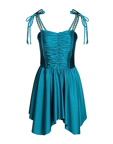 HOUSE OF AMEN Vestito corto Verde petrolio 80% Poliammide, 20% Elastan