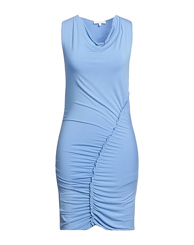 PATRIZIA PEPE Short dress Pastel blue 92% Viscose, 8% Elastane