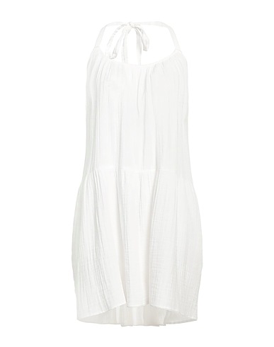 XíRENA Short dress White 100% Cotton
