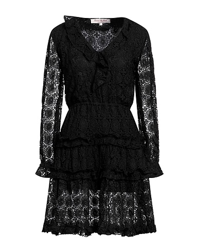 CONNOR & BLAKE Kurzes Kleid Schwarz 100% Baumwolle