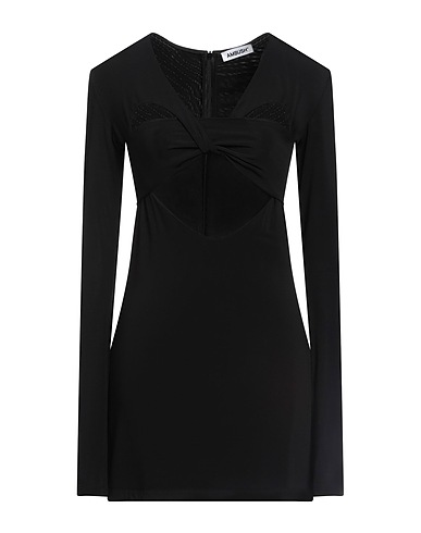 AMBUSH Short dress Black 92% Viscose, 8% Elastane