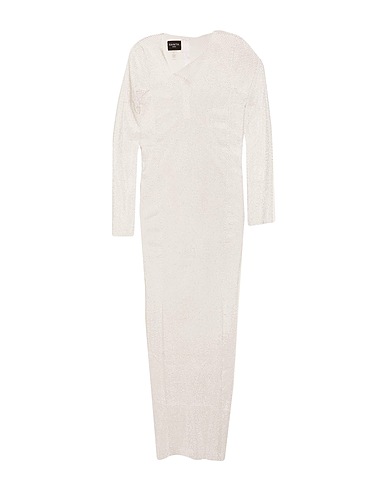 SANTA BRANDS Sheath dress BIANCO 50% Rhinestone, 30% Polyester, 20% Cotton