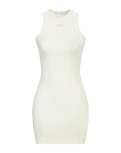OFF-WHITE™ Short dress Cream 86% Polyamide, 14% Elastane