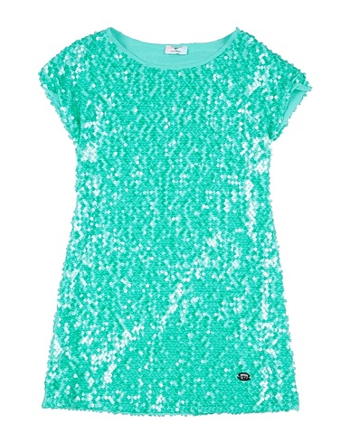 CHIARA FERRAGNI Dress Green 93% Polyester, 7% Elastane
