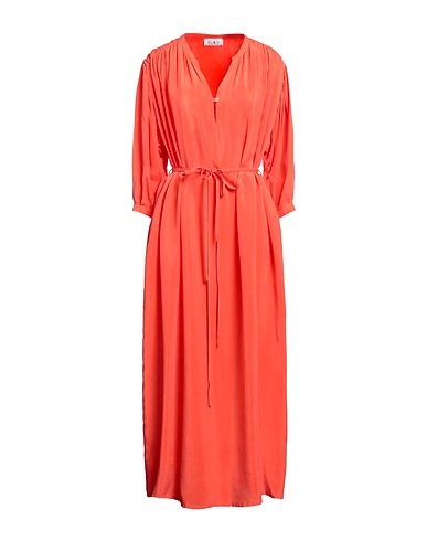 RAE ロングワンピース・ドレス コーラル キュプラ 100%