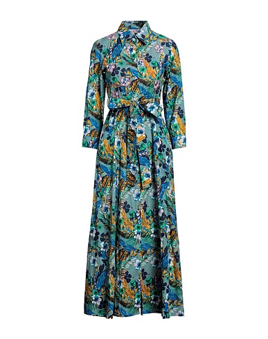 CONNOR & BLAKE Long dress Deep teal 100% Cotton