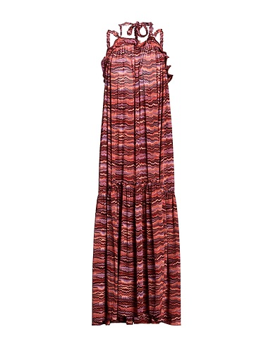 ULLA JOHNSON Vestito in Seta Ruggine 100% Seta