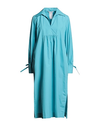 MAX MARA シュミーズドレス ターコイズブルー コットン 100%