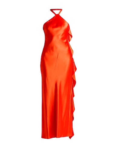 MAX MARA STUDIO Vestito lungo Rosso pomodoro 100% Viscosa