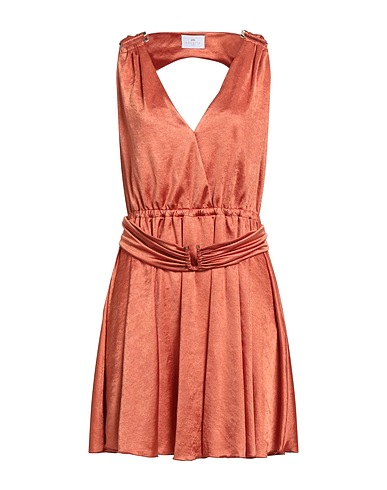 NENETTE Vestito corto Ruggine 100% Poliestere