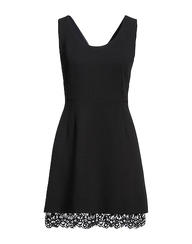 DOLCE&GABBANA ミニワンピース・ドレス ブラック ウール 90% / コットン 7% / ナイロン 3%