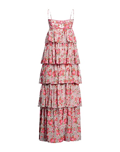 SISTERS Long dress Fuchsia 81% Viscose, 19% Polyamide