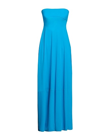 NINA RICCI Langes Kleid Azurblau 73% Polyamid, 27% Elastan