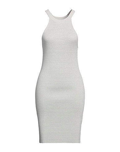 SAMSØE Φ SAMSØE Sheath dress White 48% Viscose, 44% Polyamide, 5% Metallic fiber, 3% Elastane