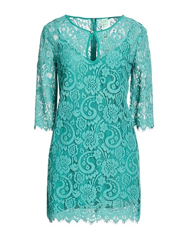 IL THE' DELLE 5 Κοντό φόρεμα VERDE 65% Βαμβάκι, 35% Νάιλον