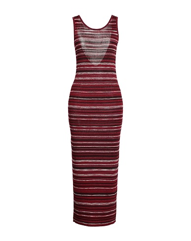 M MISSONI Long dress Garnet 73% Viscose, 17% Polyester, 10% Cupro