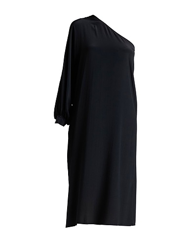 OTTOD'AME Midi dress TRÉSOR Black 70% Acetate, 30% Silk
