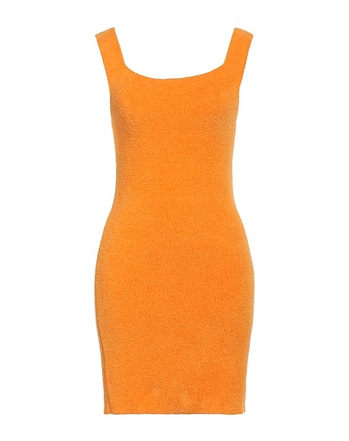 PATOU Short dress Orange 52% Viscose, 29% Cotton, 16% Polyamide, 3% Polyester